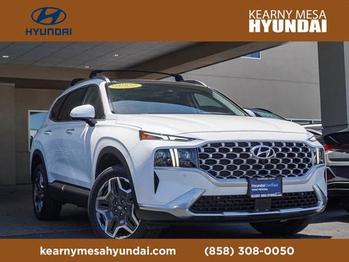 White 2023 Hyundai Santa Fe Plug-In Hybrid Limited