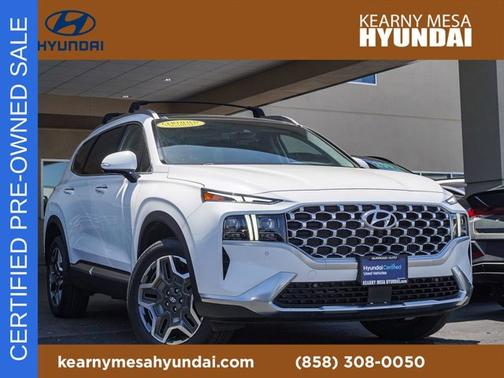 White 2023 Hyundai Santa Fe Plug-In Hybrid Limited