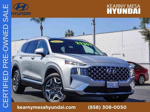 Silver 2022 Hyundai SANTA FE HEV SEL Premium