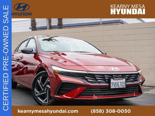 Red 2025 Hyundai ELANTRA SEL Sport