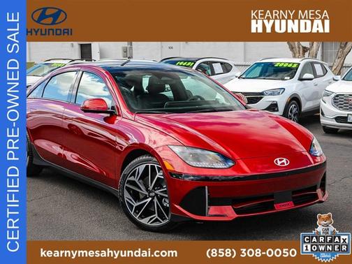 Red 2024 Hyundai IONIQ 6 Limited