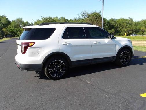 White Platinum Metallic Tri-Coat 2015 Ford Explorer Sport