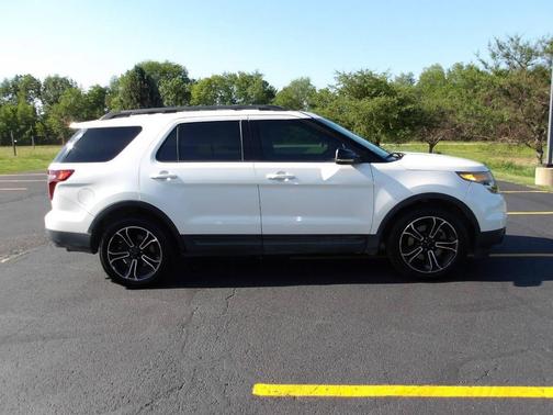 White Platinum Metallic Tri-Coat 2015 Ford Explorer Sport