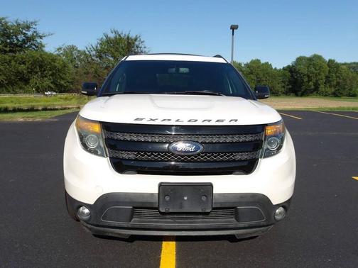 White Platinum Metallic Tri-Coat 2015 Ford Explorer Sport
