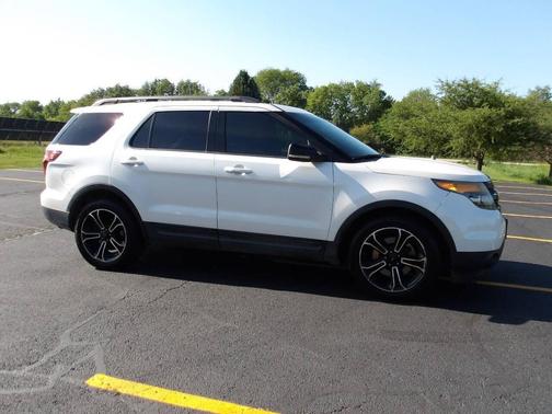 White Platinum Metallic Tri-Coat 2015 Ford Explorer Sport