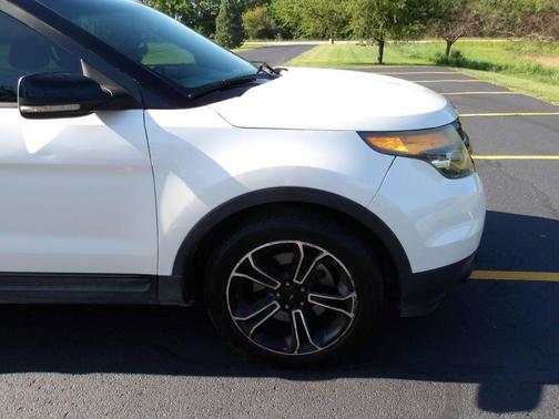 White Platinum Metallic Tri-Coat 2015 Ford Explorer Sport