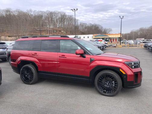 Red 2026 Hyundai SANTA FE HEV Calligraphy