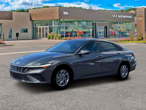 Amazon Gray 2026 Hyundai ELANTRA HEV Blue