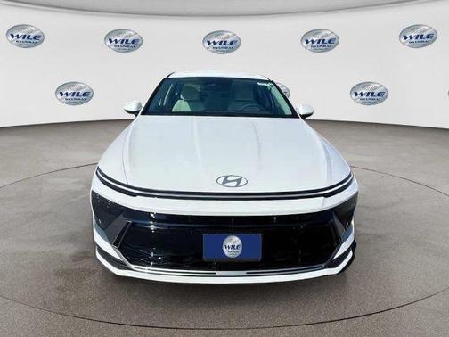 White 2026 Hyundai SONATA Hybrid Blue