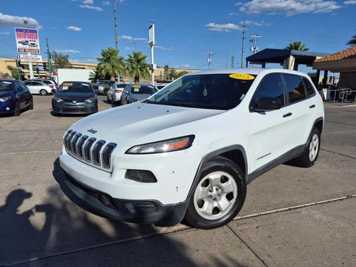 Bright White Clearcoat 2015 Jeep Cherokee Sport