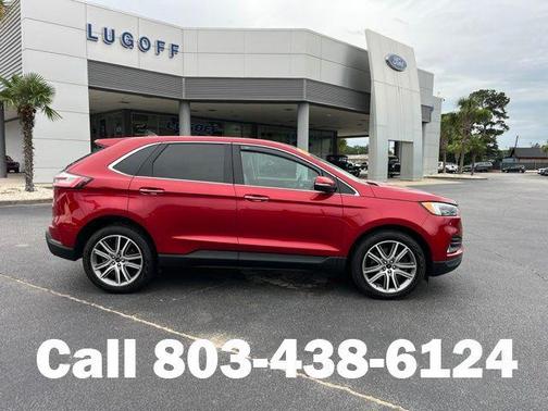 Rapid Red Metallic Tinted Clearcoat 2024 Ford Edge Titanium