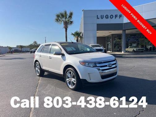 White Platinum Metallic Tri-Coat 2014 Ford Edge Limited