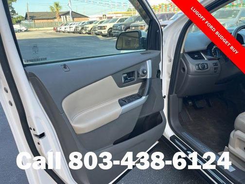 White Platinum Metallic Tri-Coat 2014 Ford Edge Limited