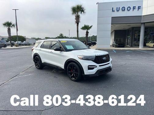 Star White Metallic Tri-Coat 2023 Ford Explorer ST