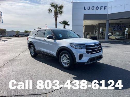 Space White Metallic 2026 Ford Explorer Active