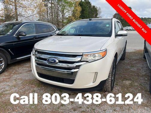 White Platinum Metallic Tri-Coat 2014 Ford Edge Limited