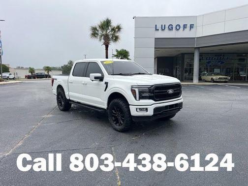Star White Metallic Tri-Coat 2024 Ford F-150 Lariat