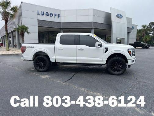 Star White Metallic Tri-Coat 2024 Ford F-150 Lariat