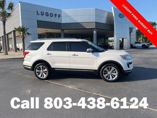 White Platinum Metallic Tri-Coat 2018 Ford Explorer Limited