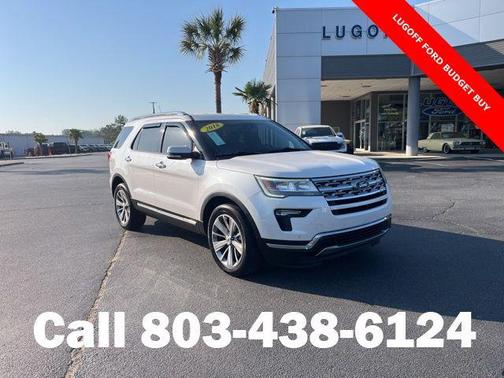 White Platinum Metallic Tri-Coat 2018 Ford Explorer Limited
