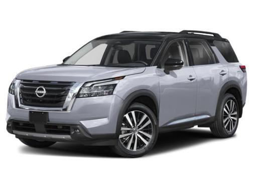 Solid Gray/Super Black 2025 Nissan Pathfinder Platinum