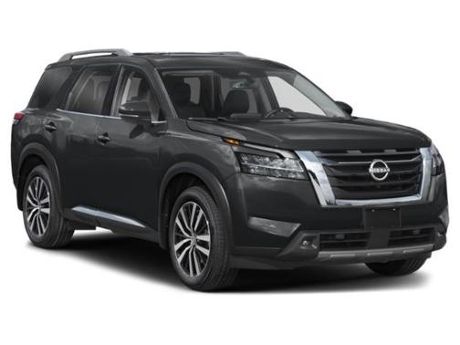 Solid Gray/Super Black 2025 Nissan Pathfinder Platinum