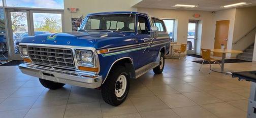 Blue 1979 Ford Bronco XLT