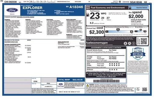 Carbonized Gray Metallic 2025 Ford Explorer ST-Line
