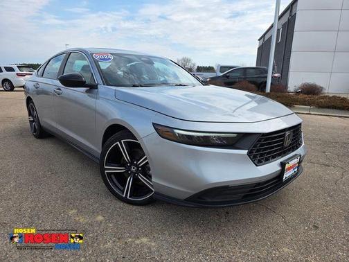 Solar Silver Metallic 2024 Honda Accord Hybrid Sport