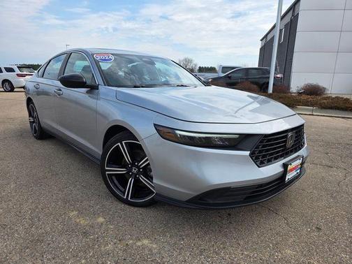 Solar Silver Metallic 2024 Honda Accord Hybrid Sport