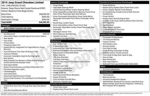 2014 Jeep Grand Cherokee Limited