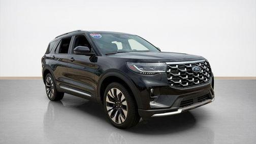 Black Metallic 2025 Ford Explorer Platinum