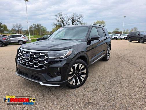Black Metallic 2025 Ford Explorer Platinum