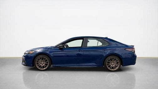 Blue 2024 Toyota Camry Hybrid SE