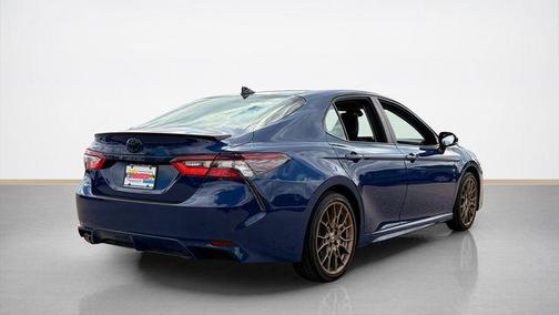 Blue 2024 Toyota Camry Hybrid SE