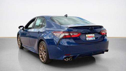 Blue 2024 Toyota Camry Hybrid SE
