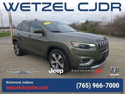 Olive Green Pearlcoat 2019 Jeep Cherokee Limited
