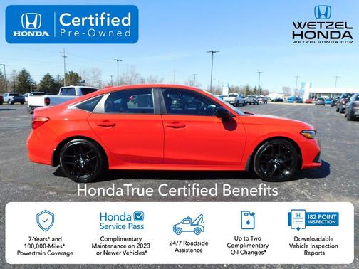 Rallye Red 2023 Honda Civic Sport