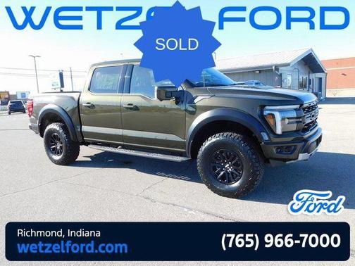 Green 2025 Ford F-150 Raptor Truck