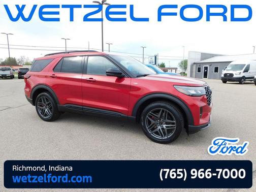 Rapid Red Metallic Tinted Clearcoat 2026 Ford Explorer ST-Line