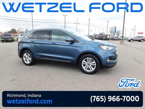 Blue Metallic 2019 Ford Edge SEL