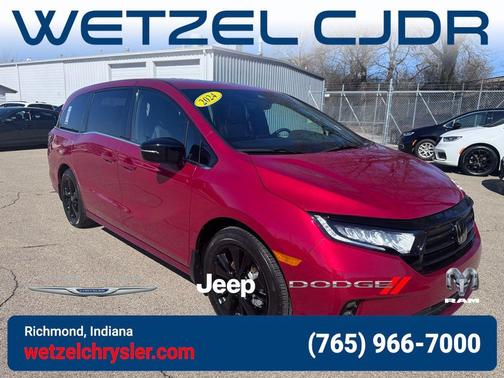 Red 2024 Honda Odyssey Sport
