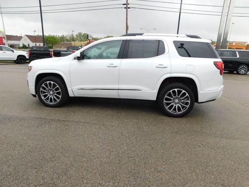 White Frost Tri-Coat 2023 GMC Acadia Denali