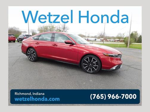 Radiant Red Metallic 2026 Honda Accord Hybrid Touring