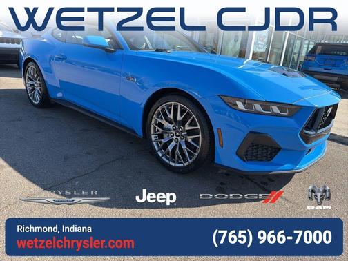 Grabber Blue 2024 Ford Mustang GT Premium