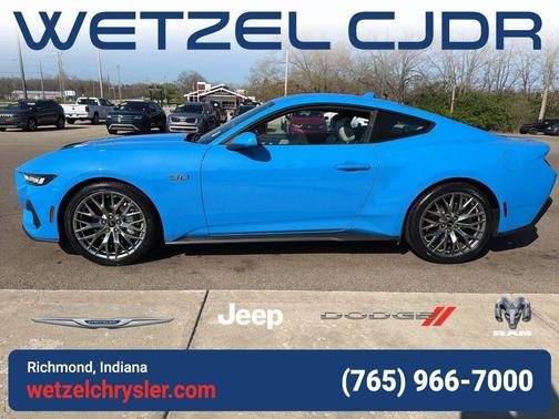 Grabber Blue 2024 Ford Mustang GT Premium