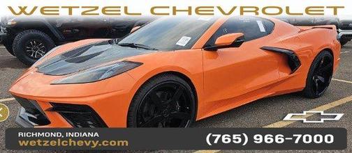 Orange 2023 Chevrolet Corvette Stingray w/2LT
