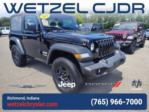 Black Clearcoat 2018 Jeep Wrangler Sport