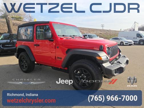 Firecracker Red Clearcoat 2026 Jeep Wrangler Sport SUV