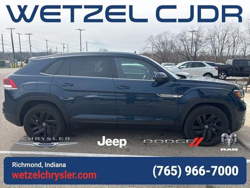 Tourmaline Blue Metallic 2022 Volkswagen Atlas Cross Sport 3.6L V6 SE w/Technology SUV